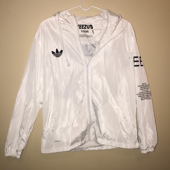 yeezy white windbreaker